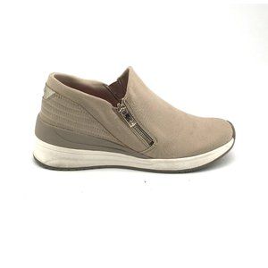 Ryka Zipper Bootie Ankle Boots Guinevere Beige 8.5 W Water Repellent